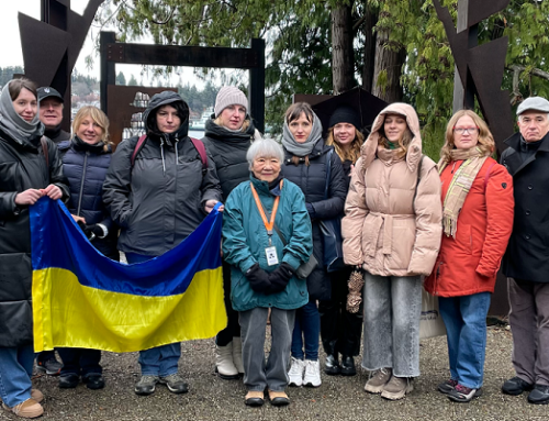 Ukrainian Museologists Tour the Memorial